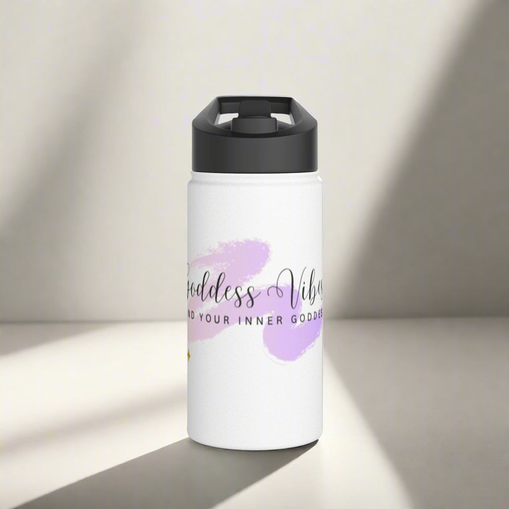 Inspirational Stainless Steel Water Bottle, Stay Hydrated, Motivational Gift, Eco - Friendly Travel Mug, Unique Fitness Companion, Inner [...] - Goddess Vibes