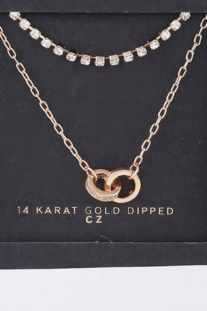 Interlinked Ring Chain Necklace - Goddess Vibes