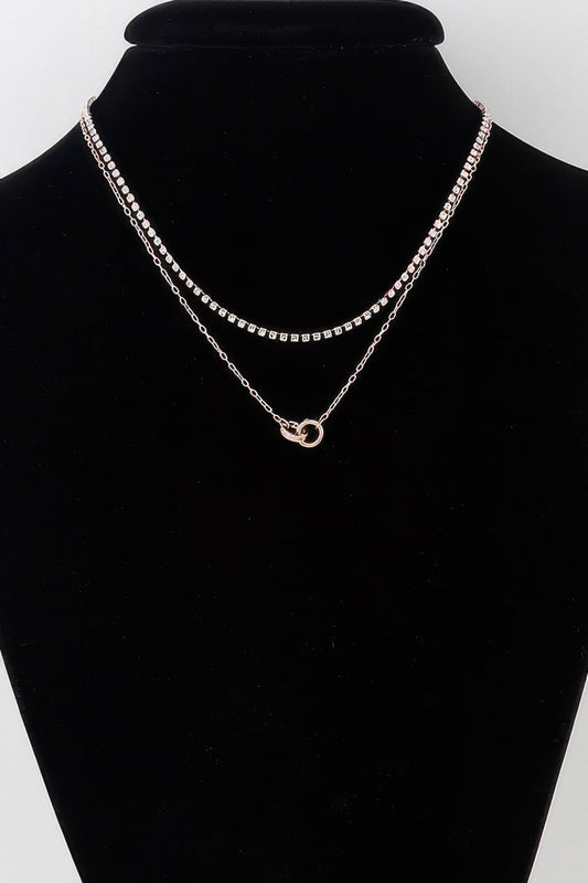 Interlinked Ring Chain Necklace - Goddess Vibes