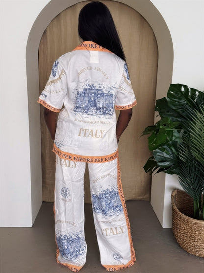 Italian Escape Two - piece Set - Resort Chic - Goddess Vibes