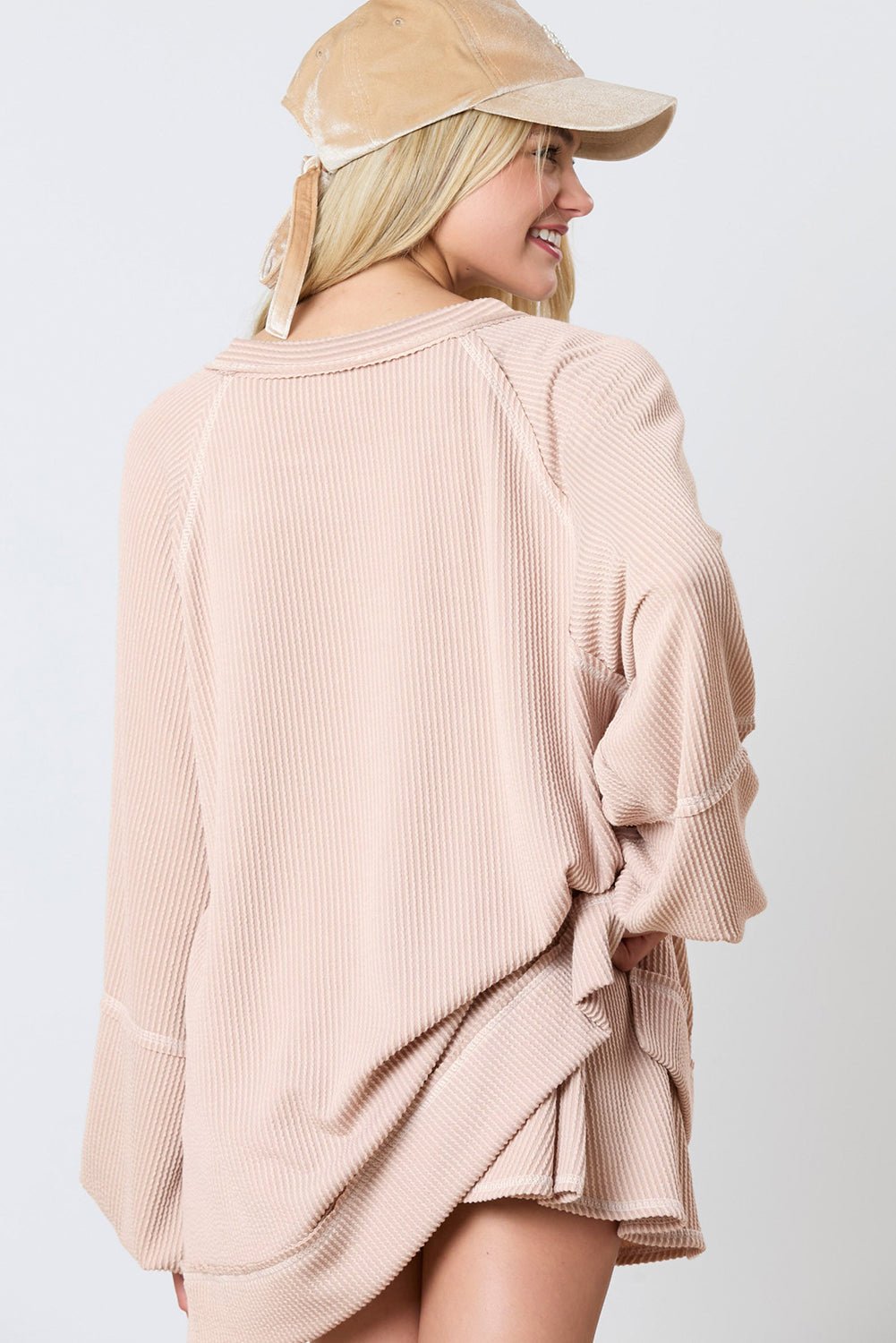 Jet Stream Corded Lantern Sleeve Top High Waist Ruffled Mini Skirt Set - Goddess Vibes