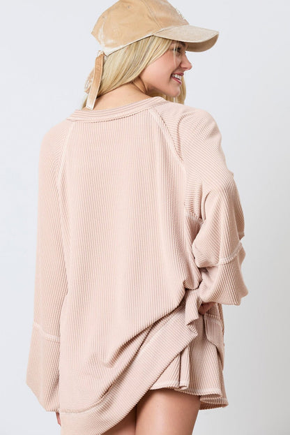 Jet Stream Corded Lantern Sleeve Top High Waist Ruffled Mini Skirt Set - Goddess Vibes