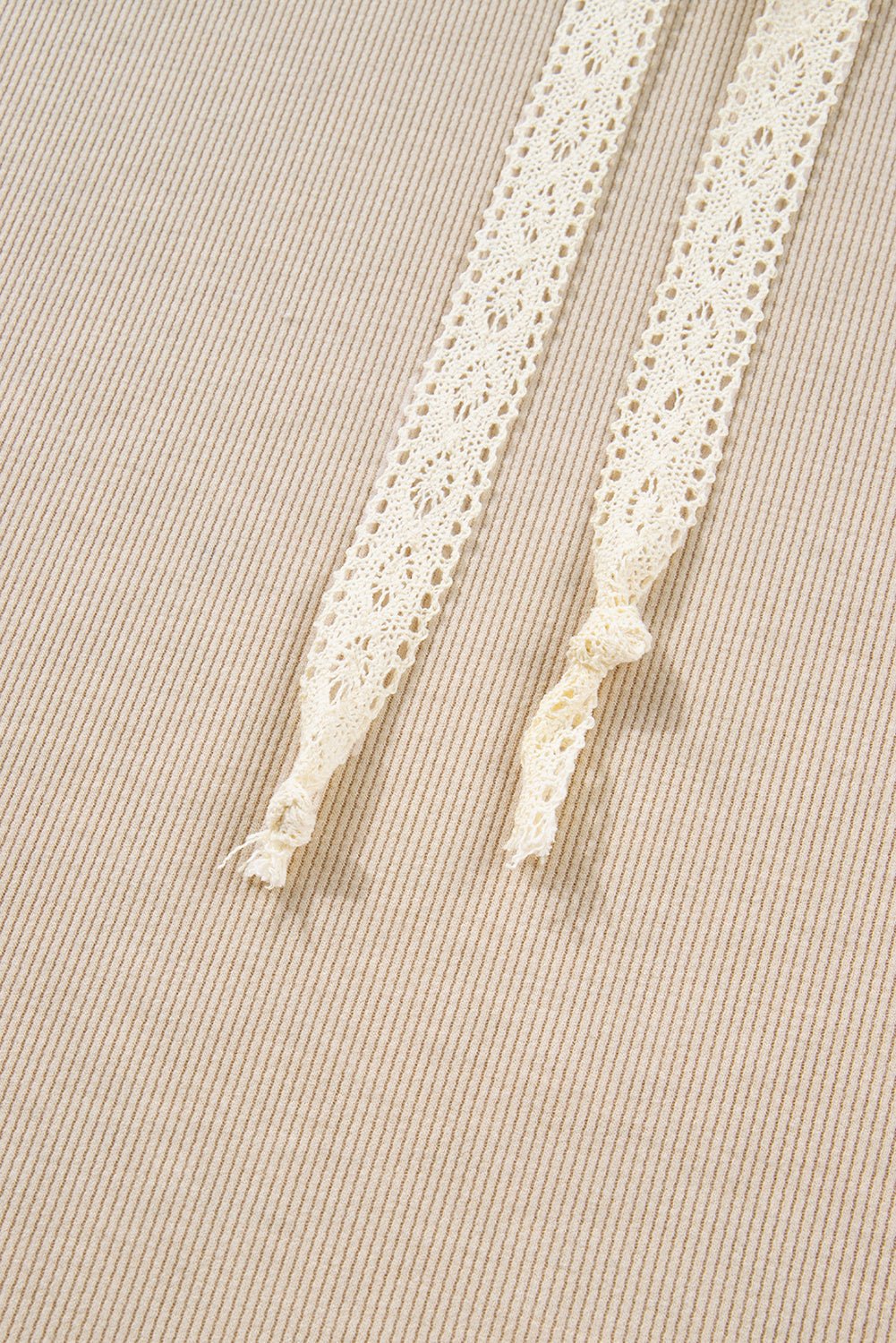 Jet Stream Lace Drawstring Pullover Hoodie and High Waist Pants Corduroy Suit - Goddess Vibes