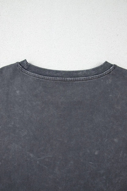 Kindness Butterflies Graphic Mineral Wash Loose Tee - Goddess Vibes