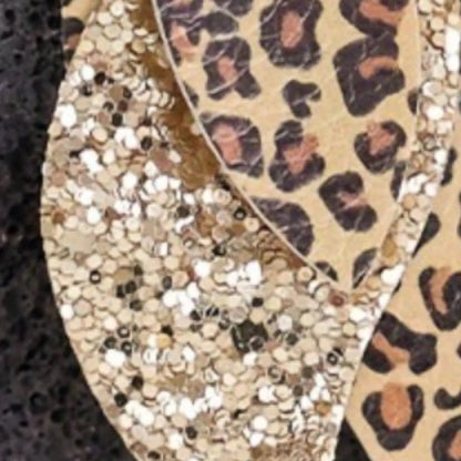 Leopard Print Leather Leaf Drop Earrings - Goddess Vibes