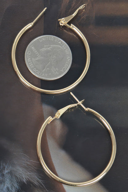 Metal 40mm Hoop Earring - Goddess Vibes