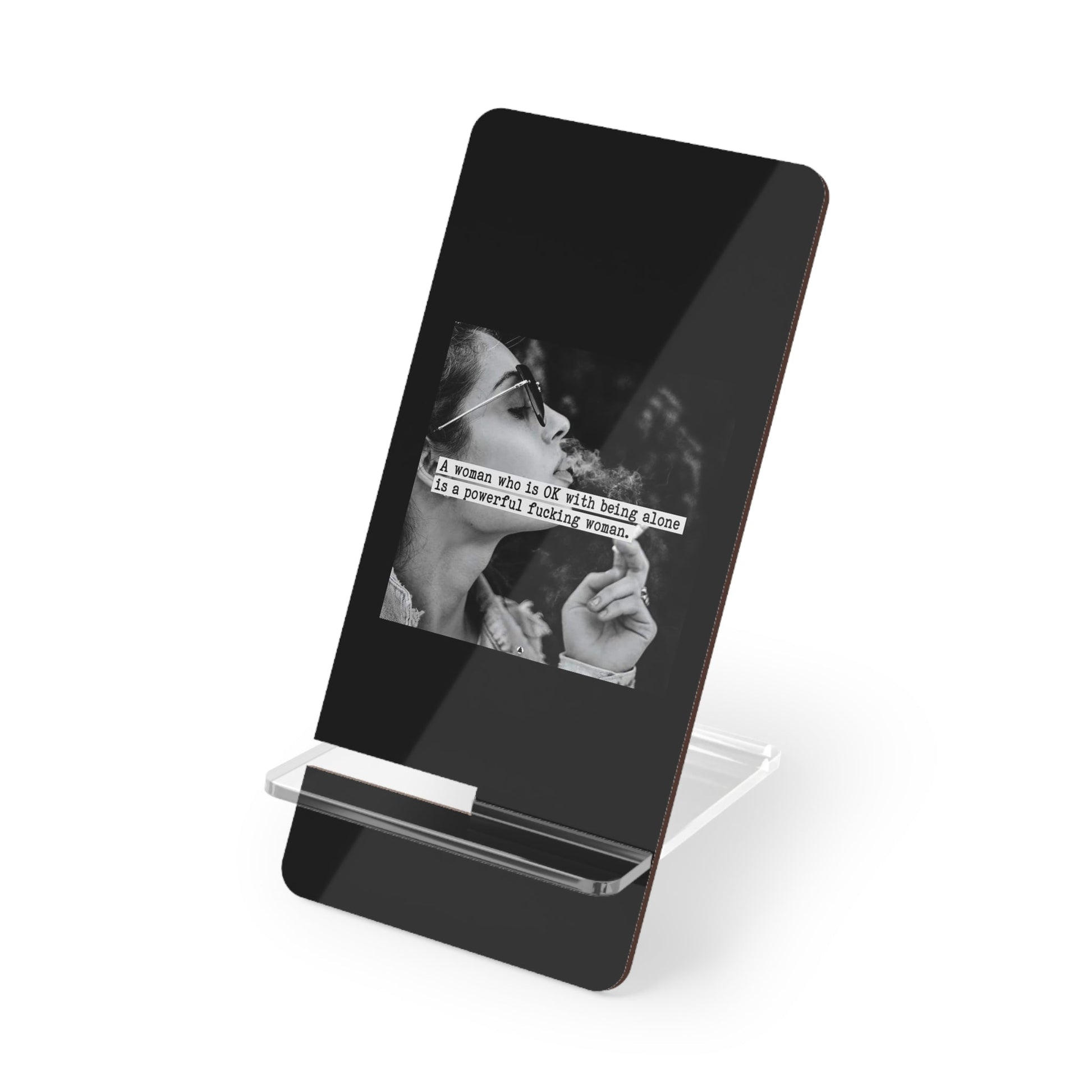 Mobile Stand for Smartphones | Sleek Desk Display with Inspirational Quote | Perfect for Office, Home, Gifts, and Holidays - Goddess Vibes
