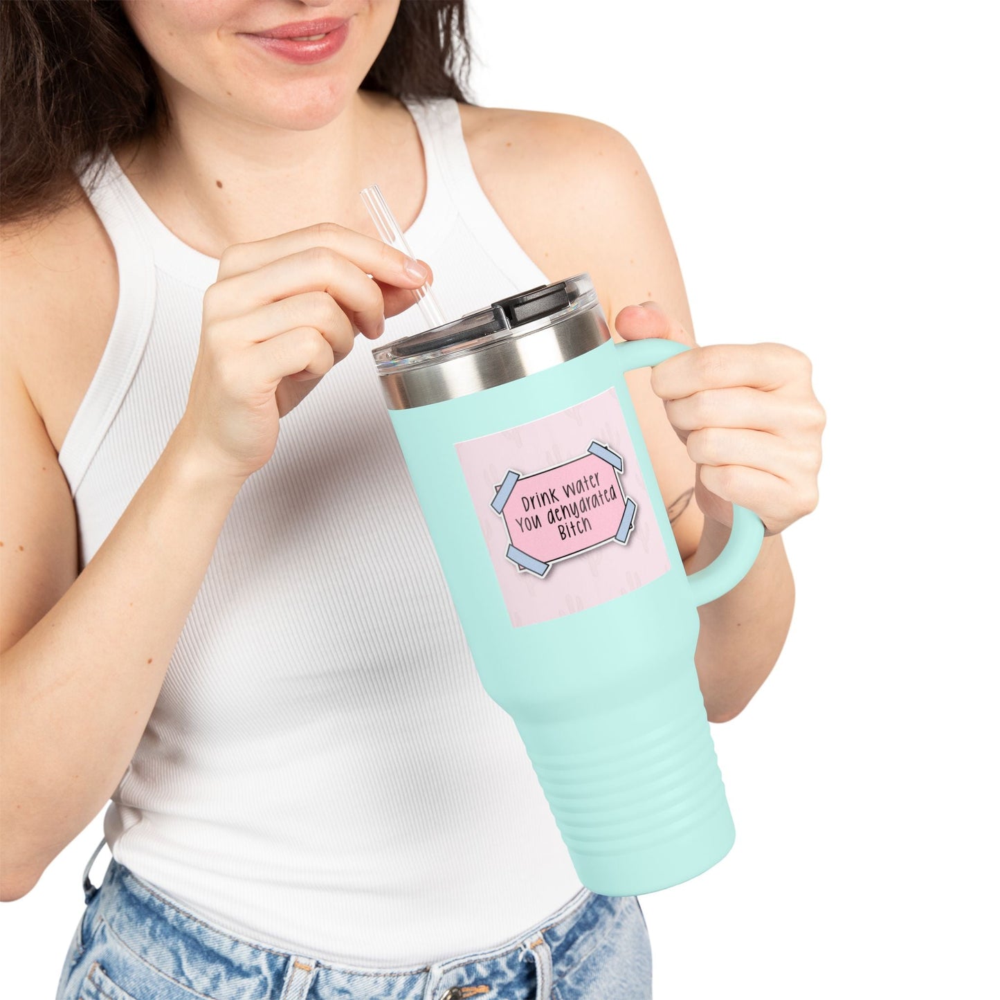 Motivational 40oz Travel Mug – Great for Gifts & On - the - Go - Goddess Vibes