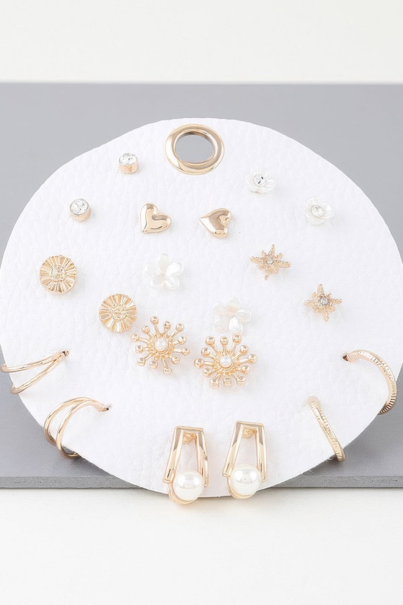 Multi Charms Stud Earrings Set - Goddess Vibes