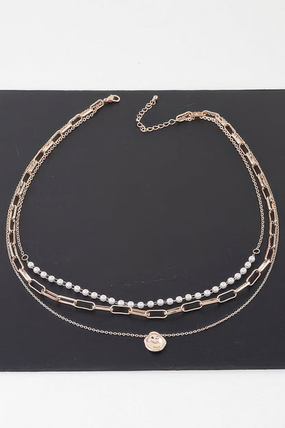 Multi Pendant Link Chain Necklace - Goddess Vibes