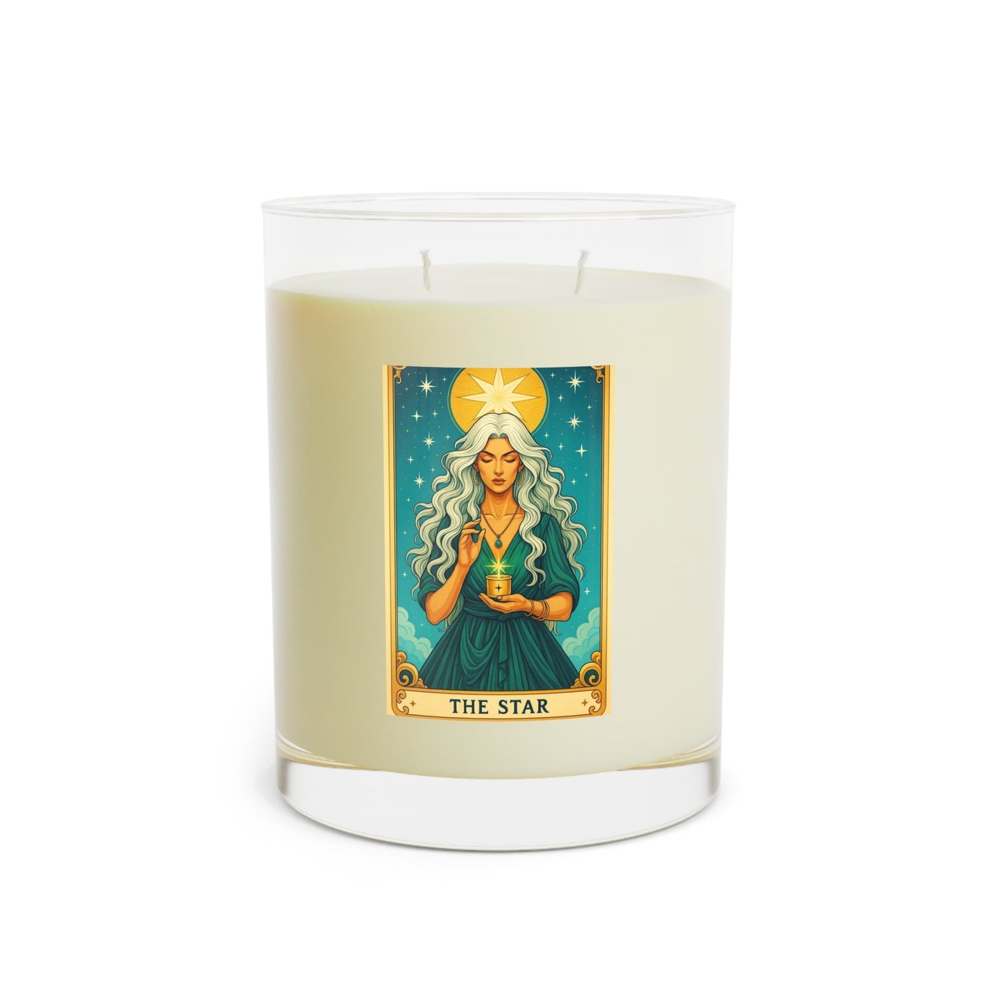 Mystical Star Scented Candle - Aromatic Home Decor, Meditation Gift, Relaxation, Tarot Lover's Gift, Ritual Candle - Goddess Vibes