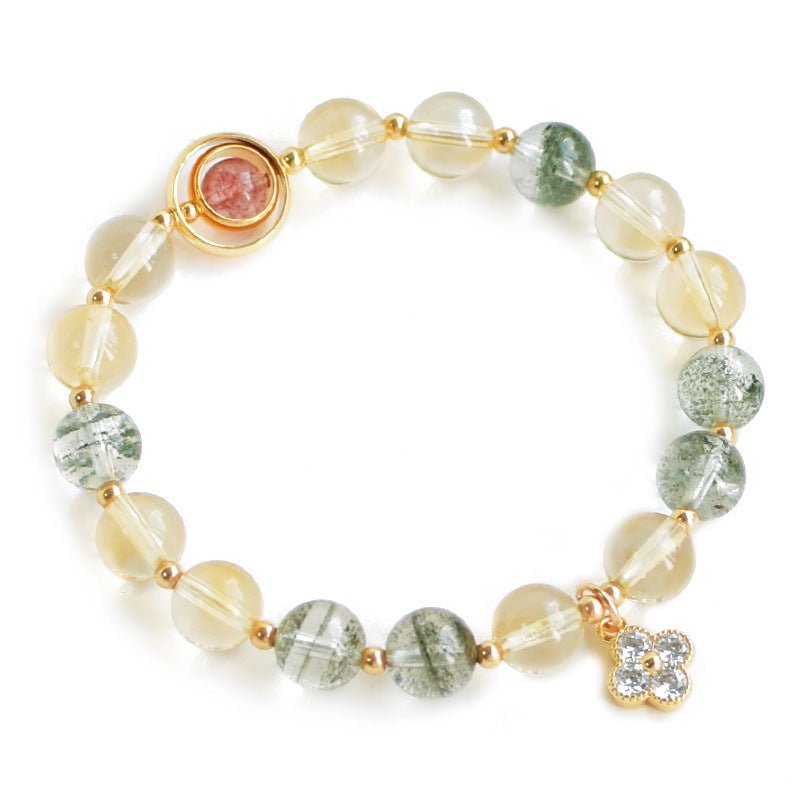 Natural Citrine Green Ghost Bracelet - Goddess Vibes