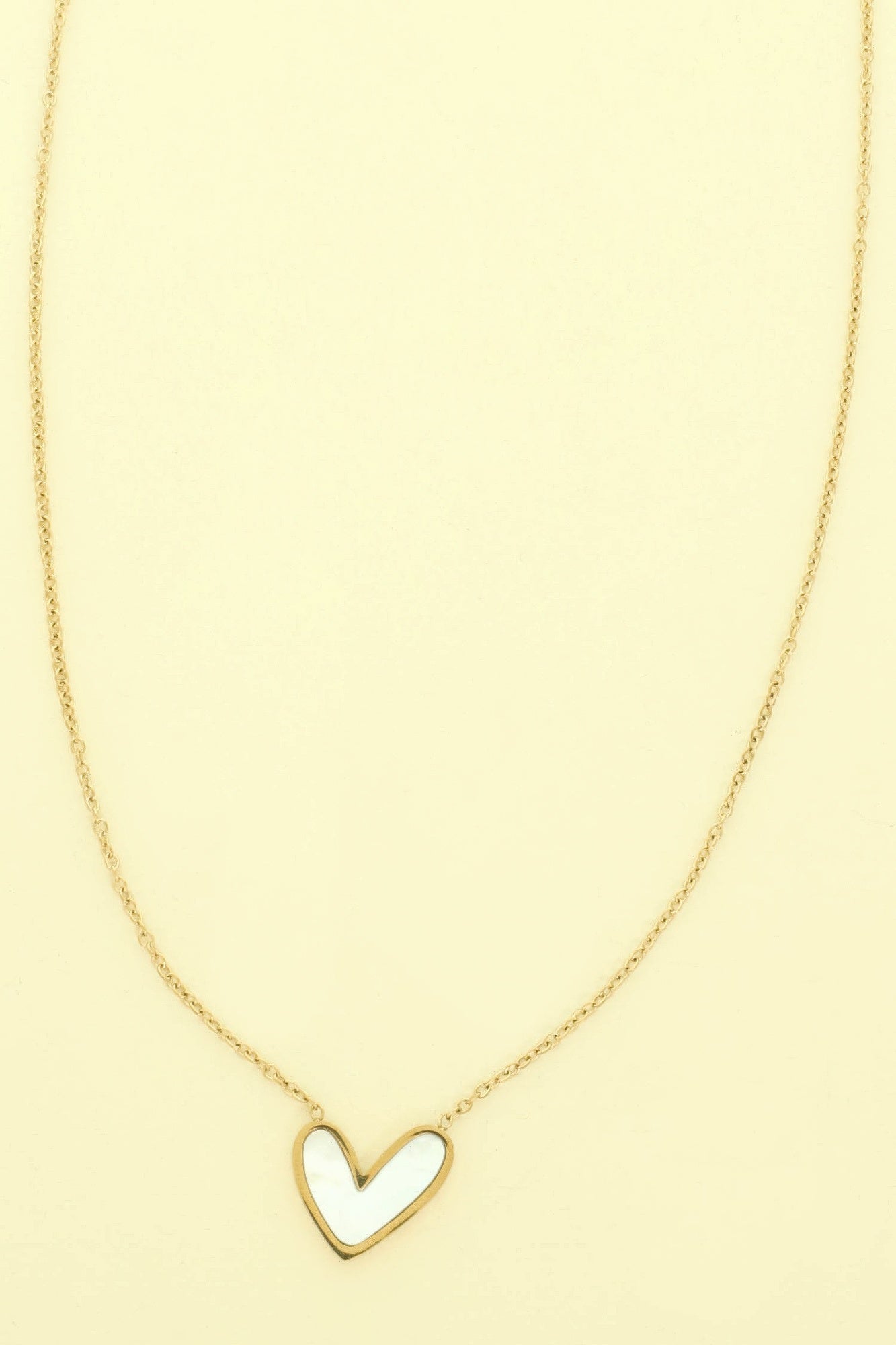 Pearlescent Heart Pendant Necklace - Goddess Vibes