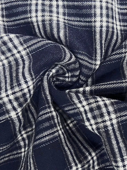 Plaid Drawstring Wide Leg Pants - Goddess Vibes