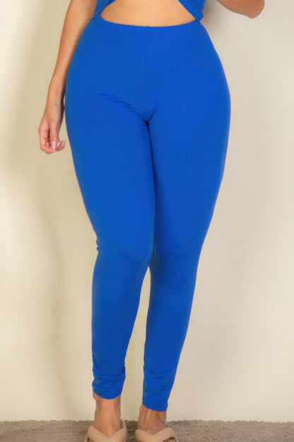 Plus Basic Solid Leggings - Goddess Vibes