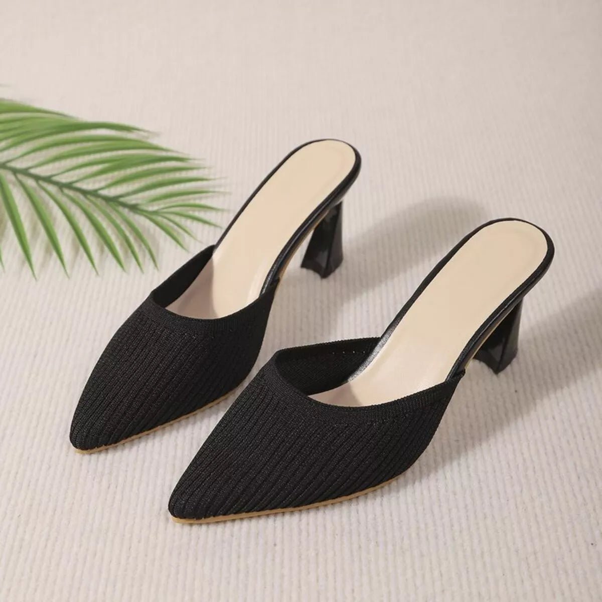 Point Toe Flare Heels Sandals - Goddess Vibes