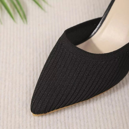 Point Toe Flare Heels Sandals - Goddess Vibes