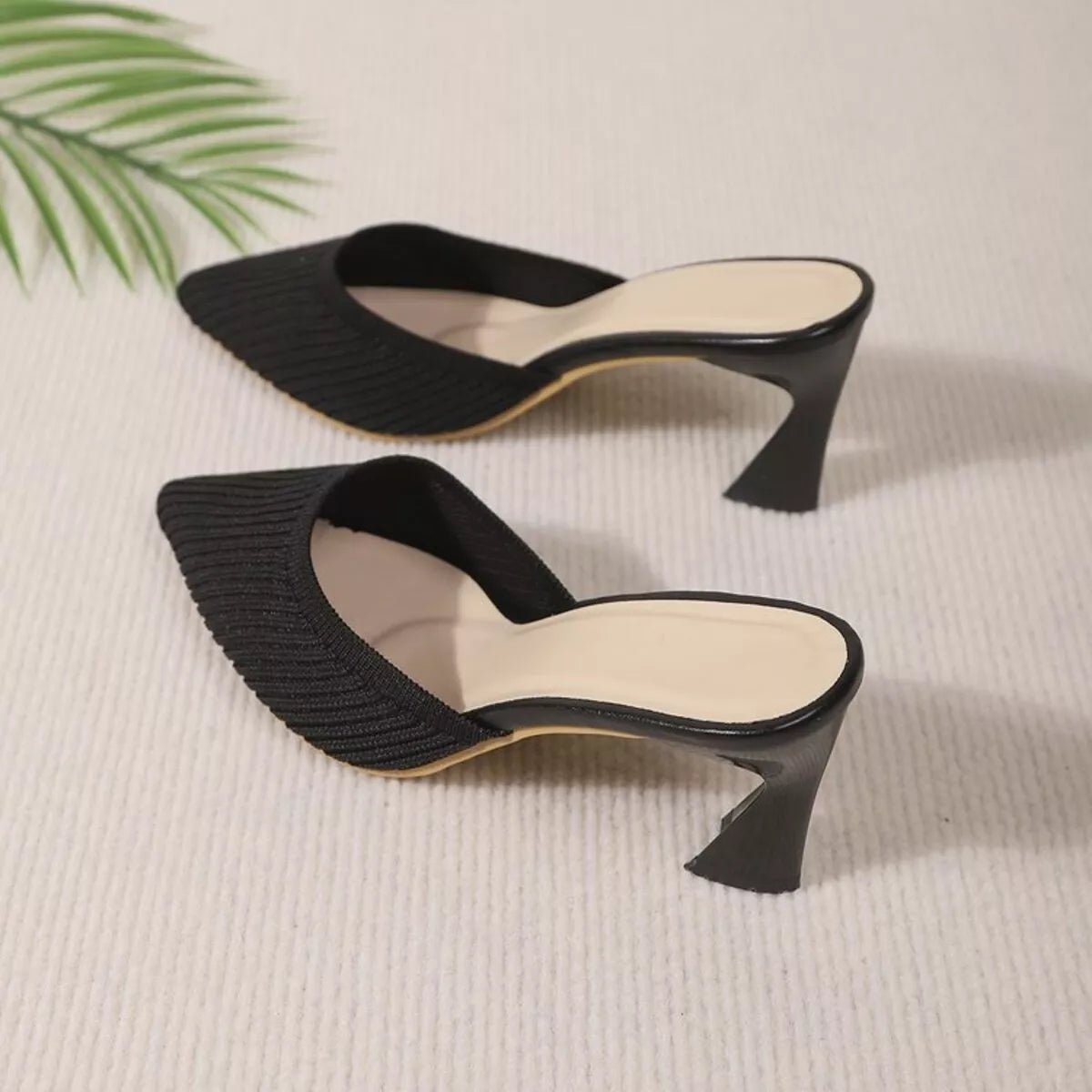 Point Toe Flare Heels Sandals - Goddess Vibes
