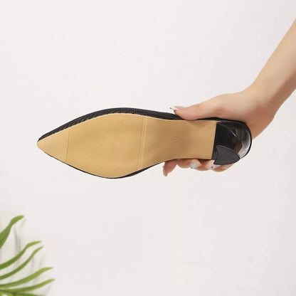 Point Toe Flare Heels Sandals - Goddess Vibes