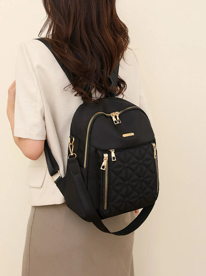 Quilted Oxford Cloth Backpack Bag - Goddess Vibes