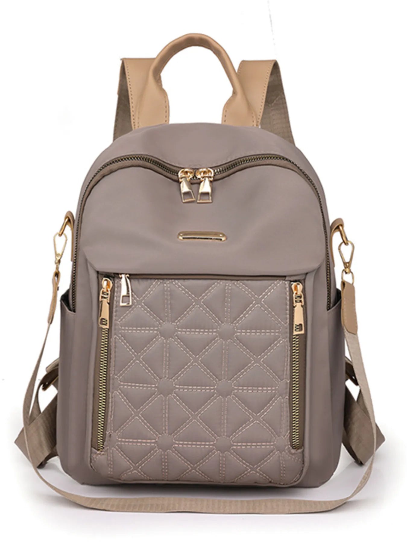Quilted Oxford Cloth Backpack Bag - Goddess Vibes