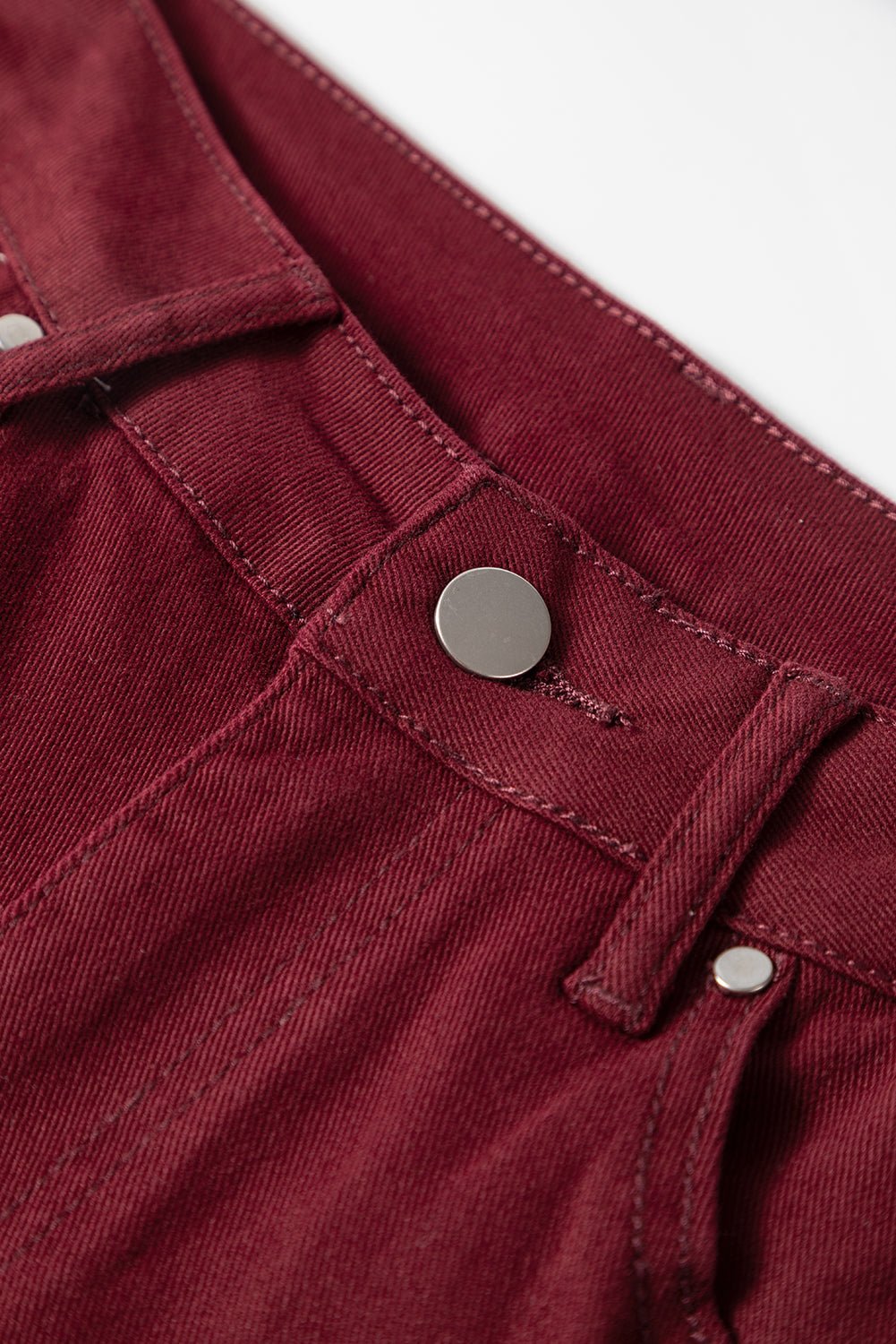 Red Dahlia Loose Straight High Waist Solid Color Jeans - Crowned Energy CO.