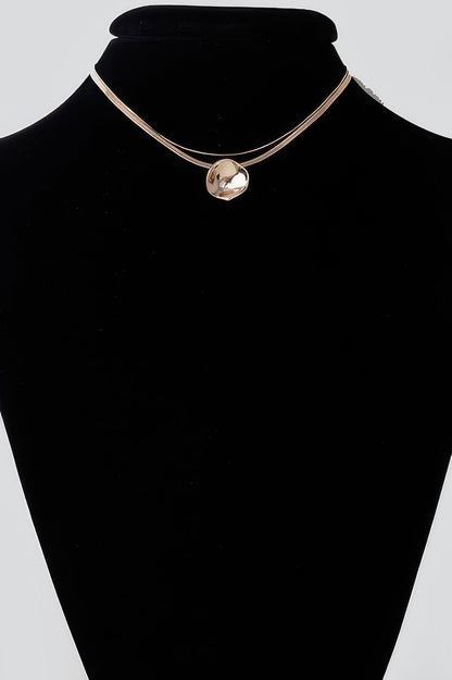 Reflection Plate Snake Chain Necklace - Goddess Vibes