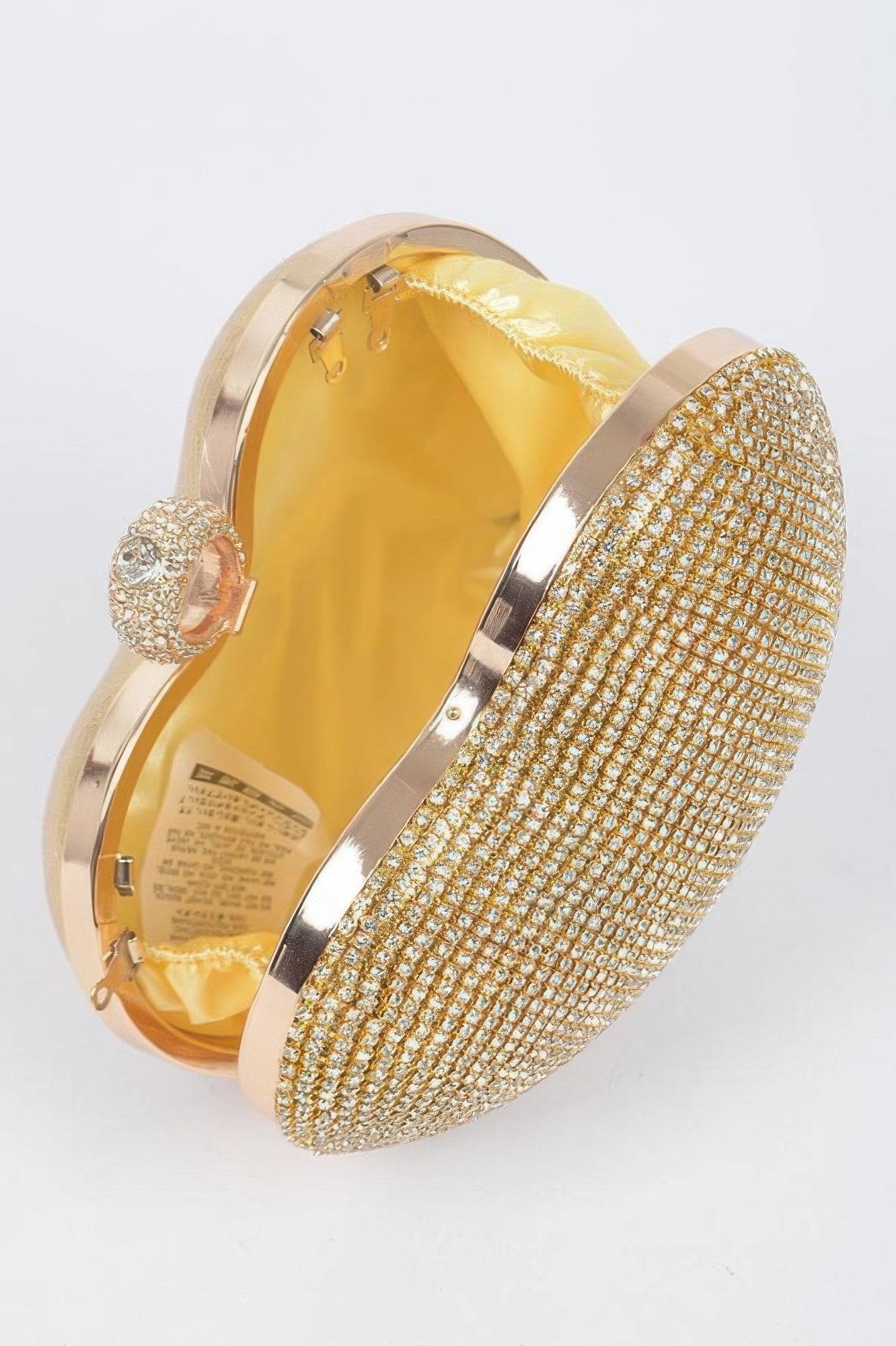 Rhinestone Heart Shape Party Clutch - Goddess Vibes