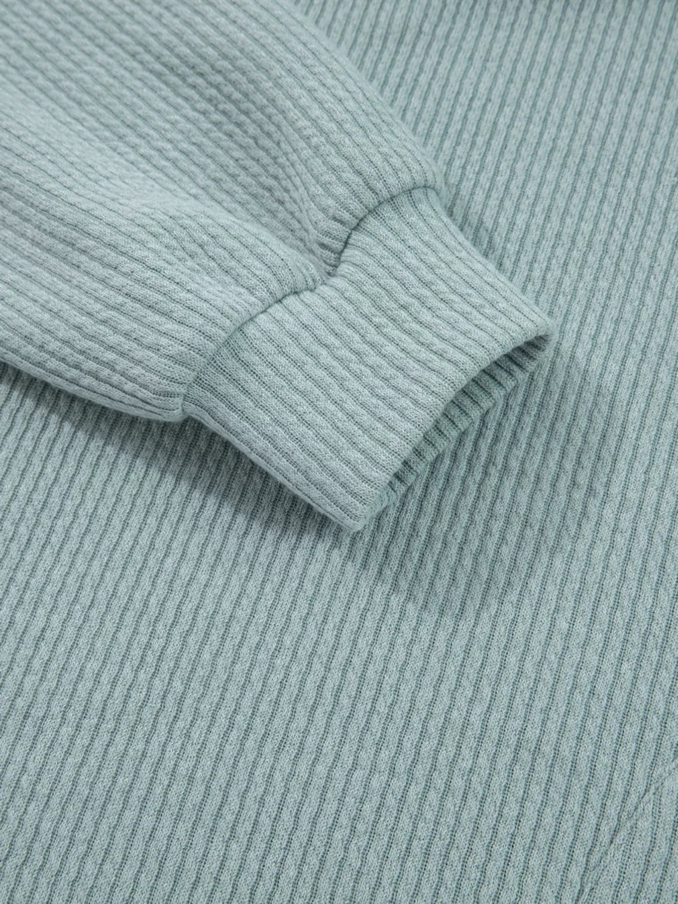 Ribbed Drop Shoulder Knit Hoodie - Goddess Vibes