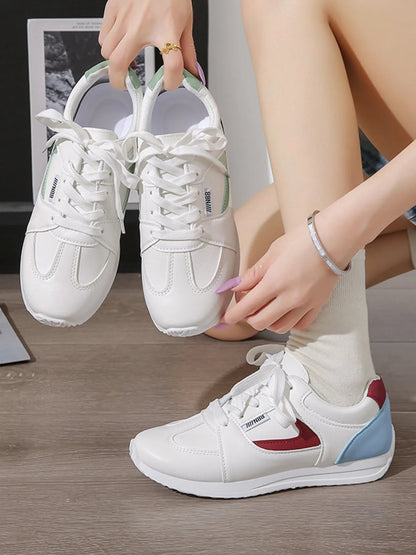 Round Toe Contrast Sneakers - Goddess Vibes