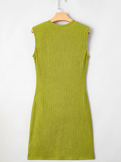 Sleeveless Ribbed Bodycon Dress - Goddess Vibes