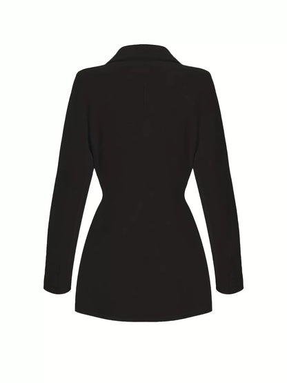 Slim - Fit Lapel Collar Blazer - Goddess Vibes