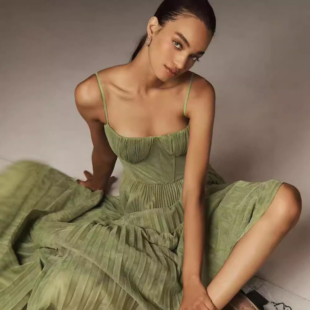 Sling Backless Sleeveless Slim Fit Dress - Goddess Vibes