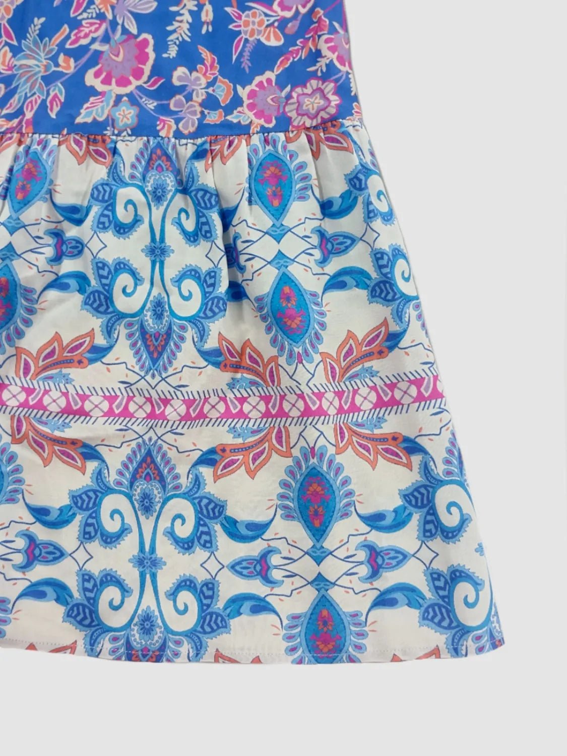 Smocked Off - Shoulder Printed Top and Skirt Set - Goddess Vibes