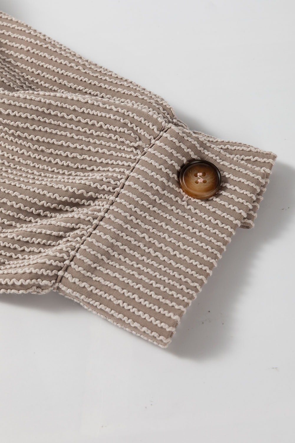 Smoke Gray Solid Corded Drop Shoulder Plus Size Shacket - Goddess Vibes