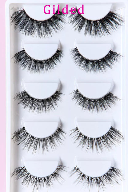 SO PINK BEAUTY Faux Mink Eyelashes Variety Pack 5 Pairs - Goddess Vibes