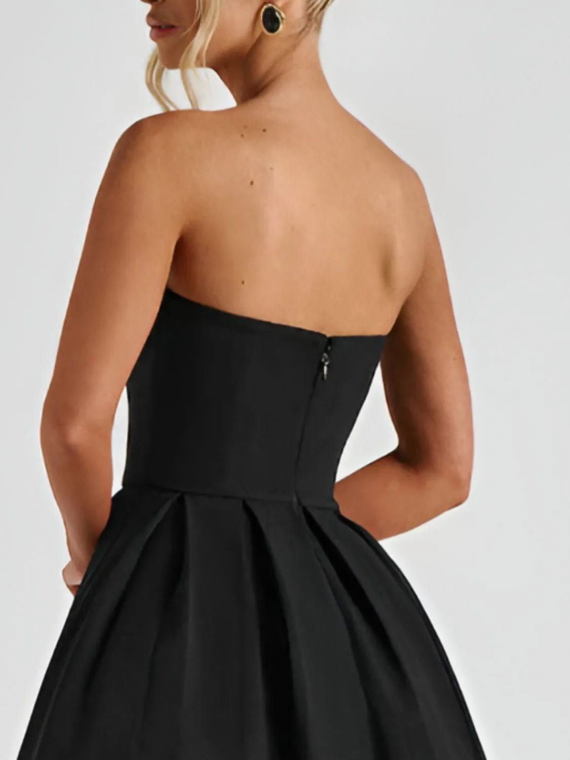 Solid Color Tube Midi Dress - Goddess Vibes