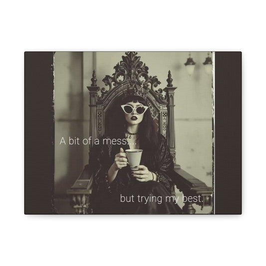 Stretched Canvas Wall Art, Motivational Decor for Home, Inspirational Quote Art for Living Room or Office - Goddess Vibes