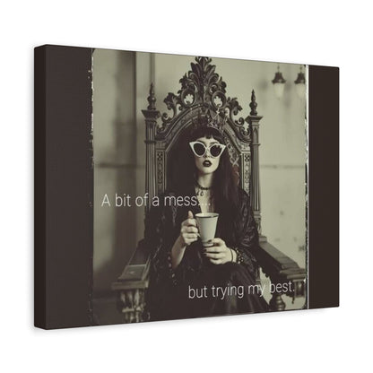 Stretched Canvas Wall Art, Motivational Decor for Home, Inspirational Quote Art for Living Room or Office - Goddess Vibes