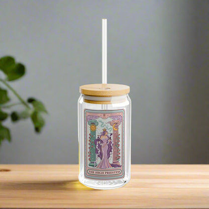 The High Priestess Elegant Glass Sipper - Goddess Vibes