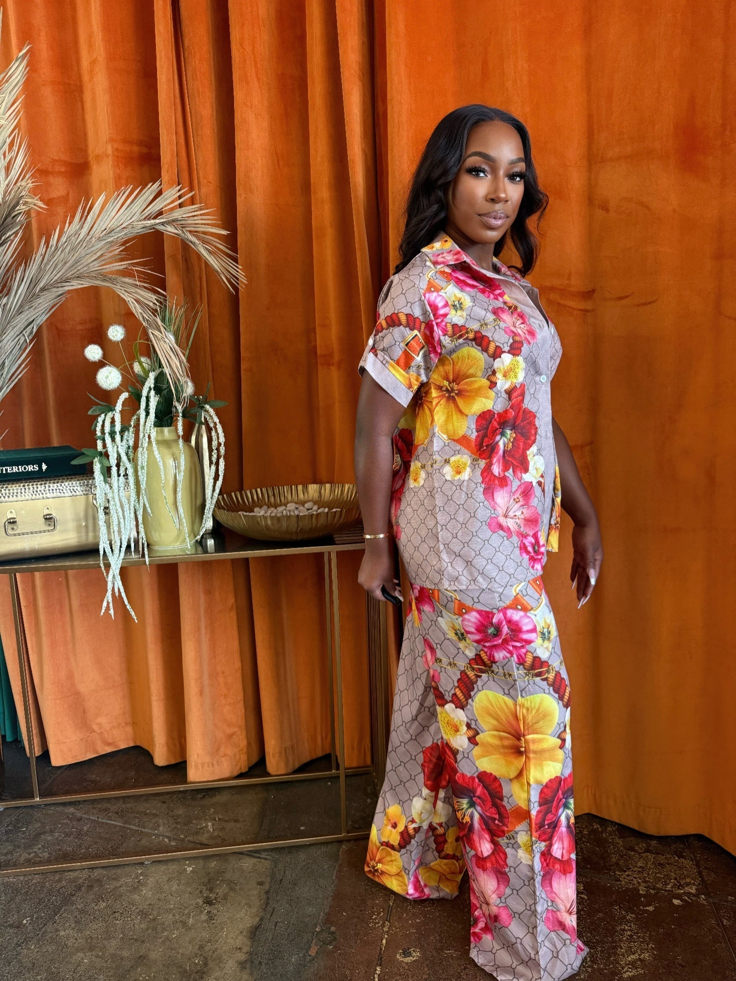 Tropical Muse Pants Set - Goddess Vibes