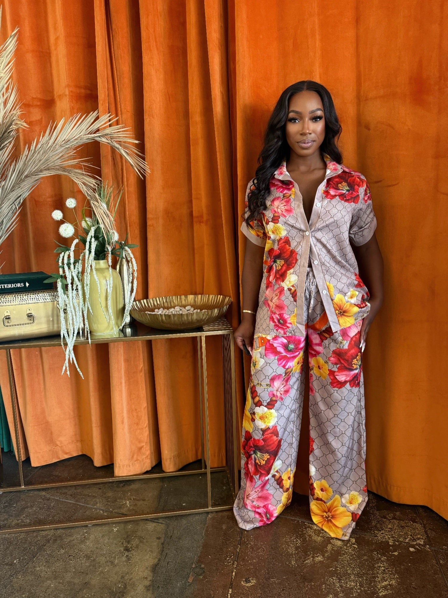 Tropical Muse Pants Set - Goddess Vibes