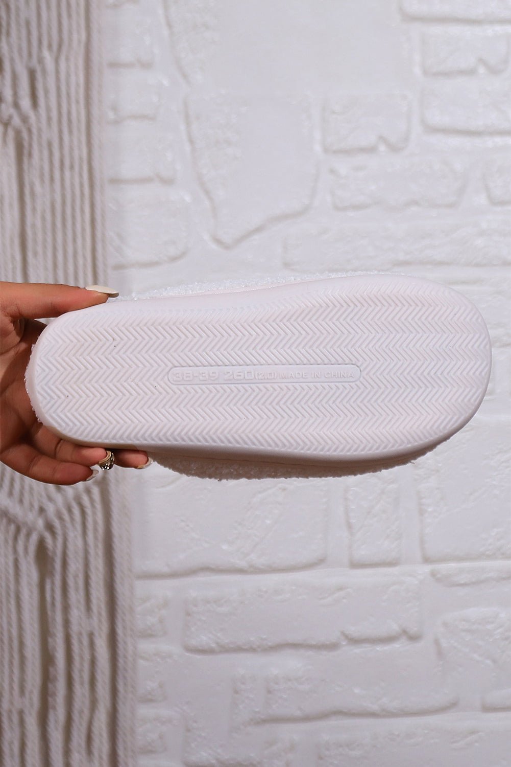 White Christmas Cartoon Pattern Plush Slippers - Goddess Vibes