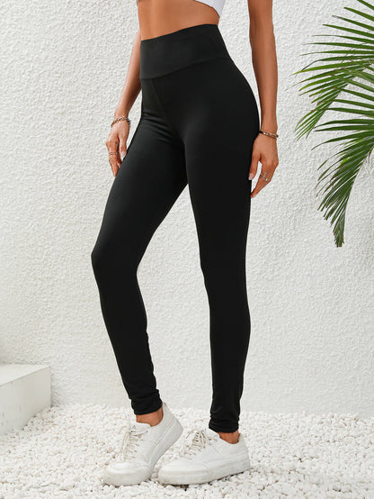 Wide Waistband Leggings - Goddess Vibes