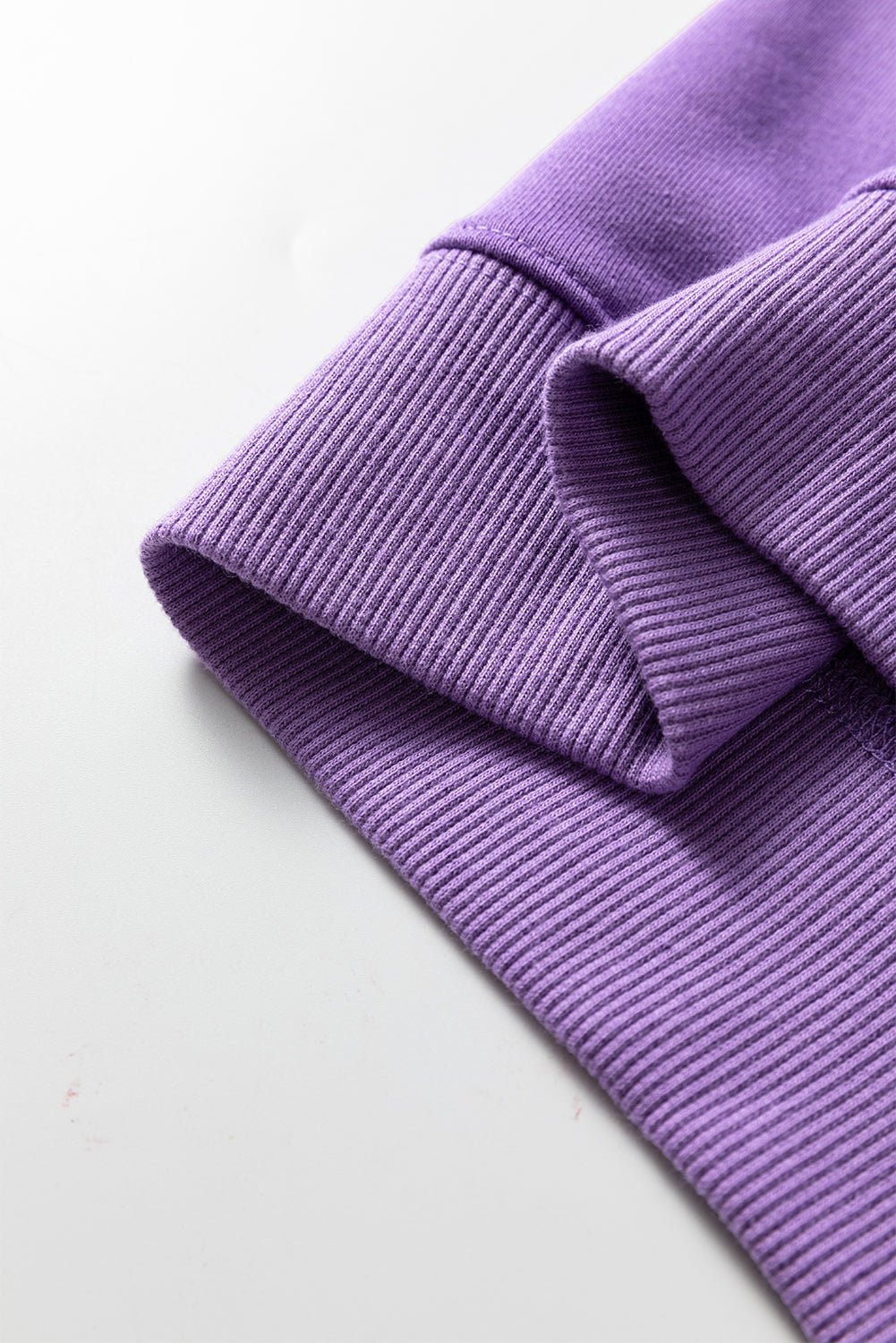 Wisteria Solid Color Collared Pullover and Central Seam Pants Set - Goddess Vibes