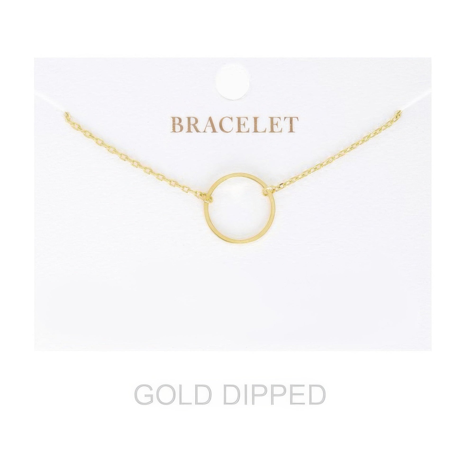 Women's Gold Dipped Open Circle Bracelet - Goddess Vibes