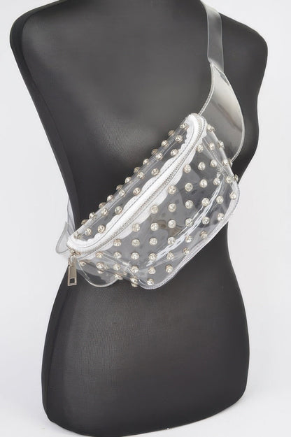 Women's Rhinestone Mesh Fanny Pack - Goddess Vibes