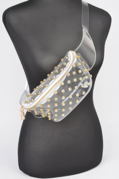 Women's Rhinestone Mesh Fanny Pack - Goddess Vibes